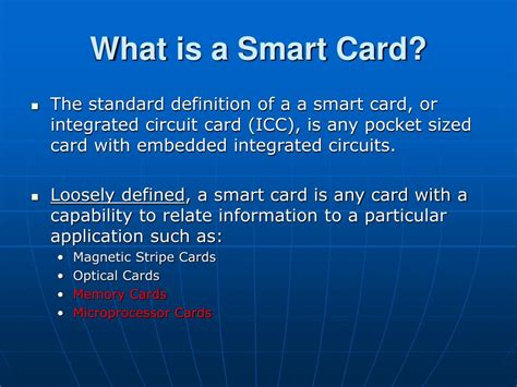 smart card definition|examples of smart card.